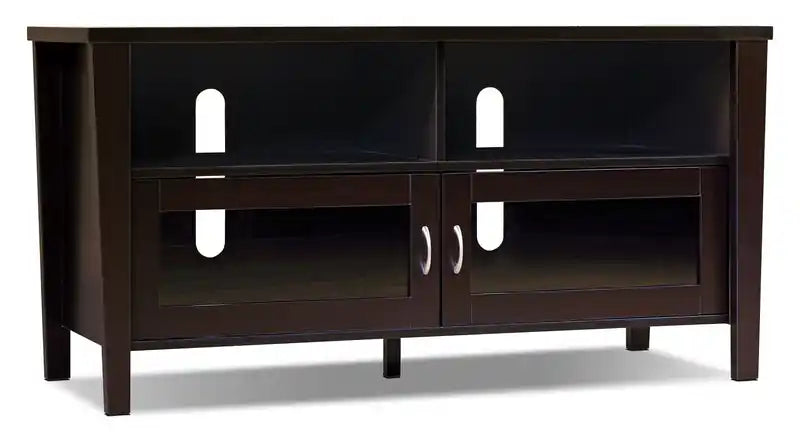 Bailey 47 TV Stand with Storage and Cable Management for TVs up to 55- Coffee Brown