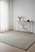 Andreas 47 Modern Glass Top Sofa Table - Silver with Chrome Metal Base