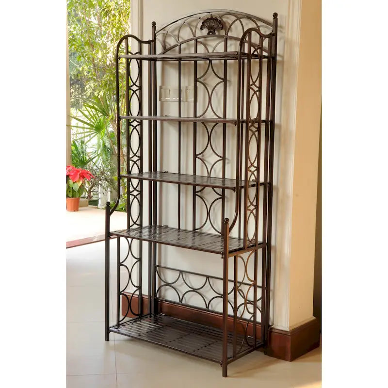 Étagère de boulanger Mandalay à 5 niveaux en fer