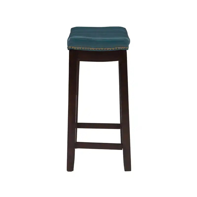 Tabouret de comptoir sans dossier en similicuir