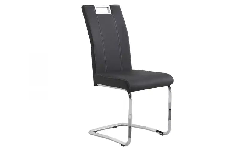 Chaise de salle à manger, tissu gris
