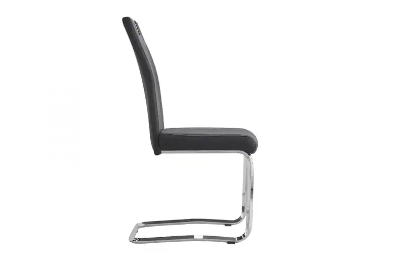 Chaise de salle à manger, tissu gris