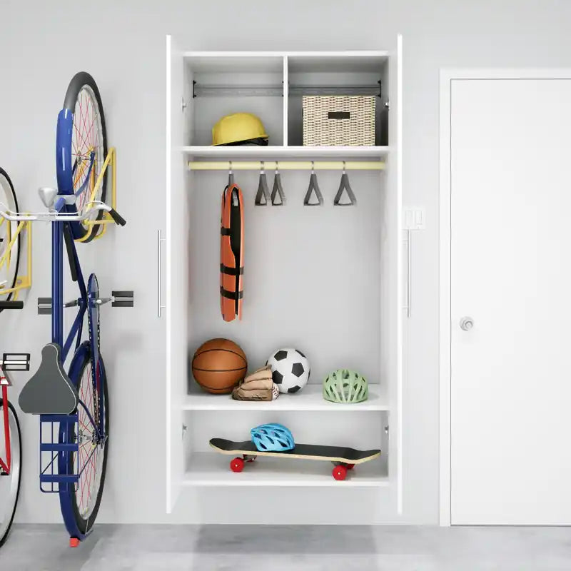 Armoire de rangement à 2 étagères