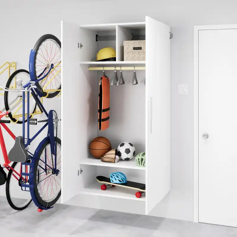 Armoire de rangement à 2 étagères