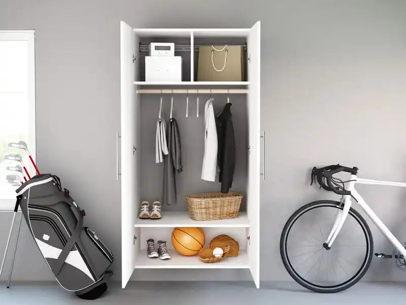 Armoire de rangement à 2 étagères