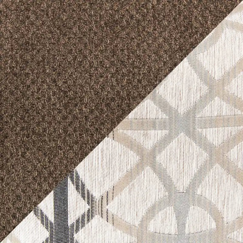 Fauteuil 49 en tissu chenille avec accoudoirs évasés et pieds en bois - Gris anthracite
