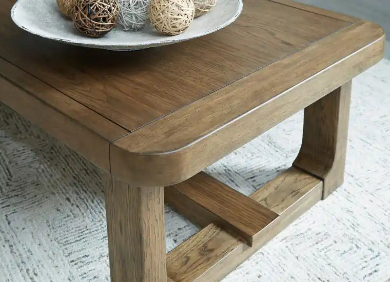 56 table basse en bois massif de style campagnard