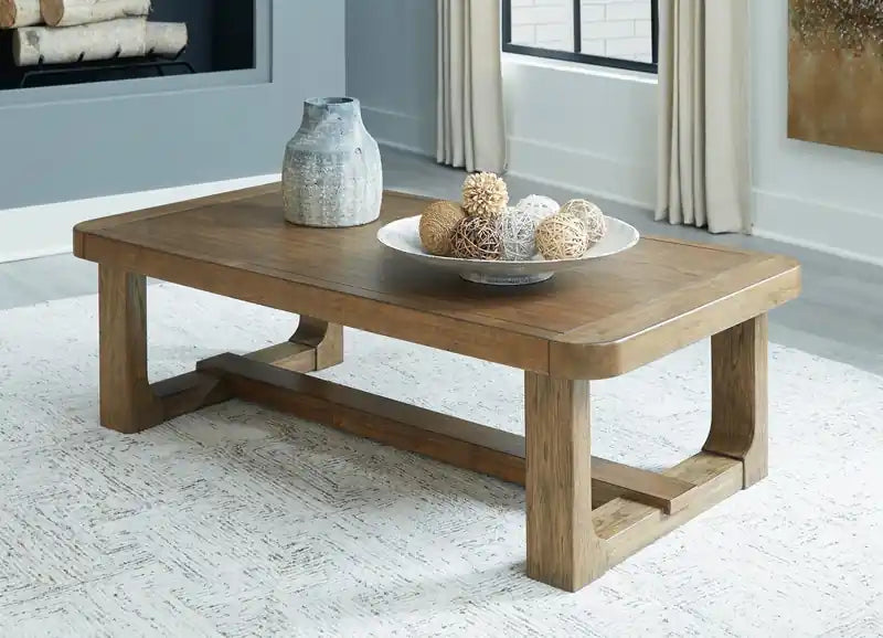 56 table basse en bois massif de style campagnard