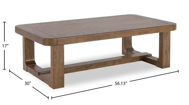 56 table basse en bois massif de style campagnard