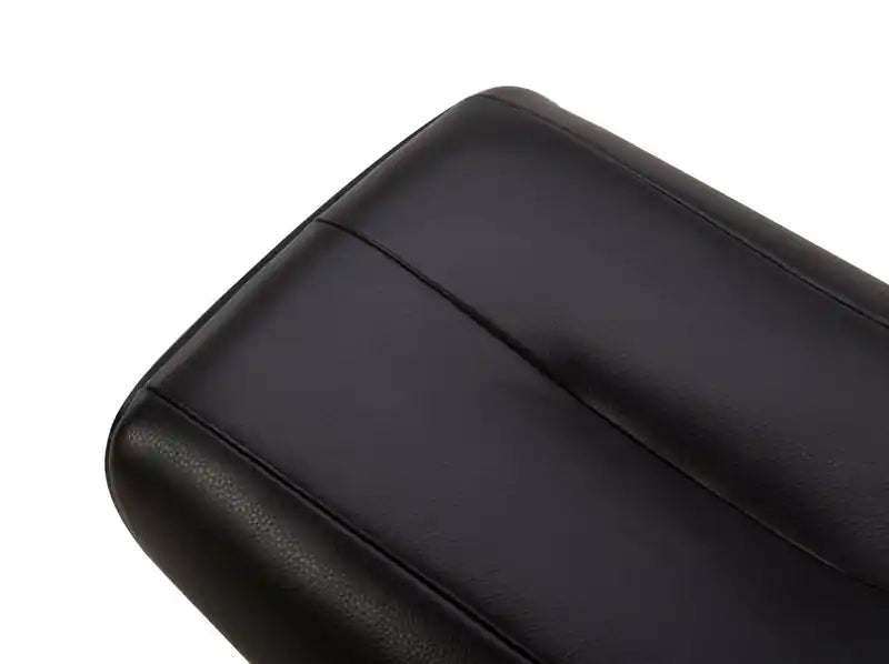 Fauteuil inclinable pivotant en cuir véritable pleine fleur avec repose-pieds