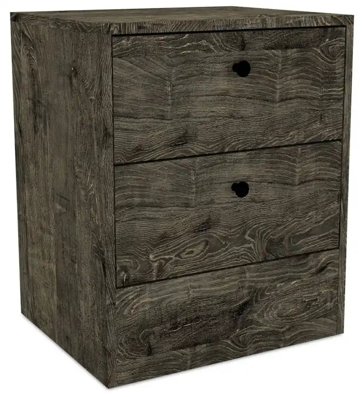 Table de chevet à 2 tiroirs, 46,7 cm (L) x 56,4 cm (H)