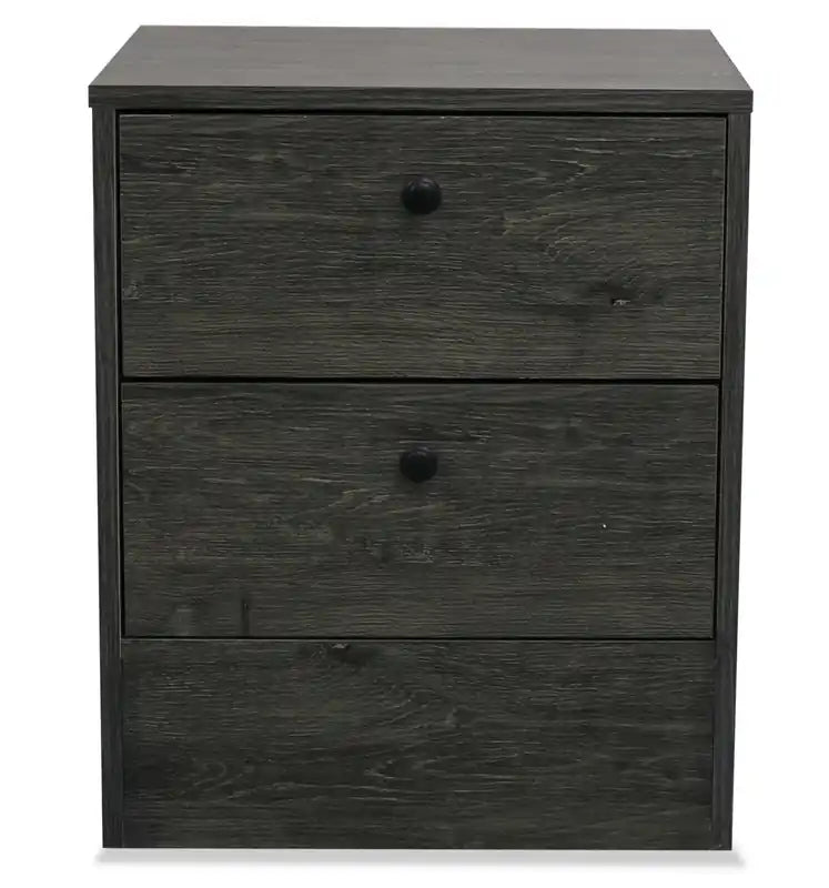 Table de chevet à 2 tiroirs, 46,7 cm (L) x 56,4 cm (H)