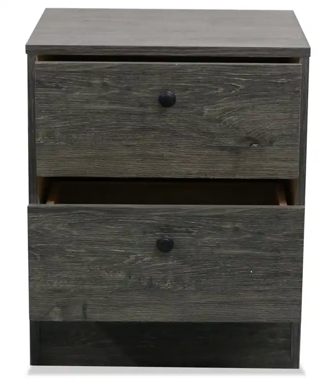 Table de chevet à 2 tiroirs, 46,7 cm (L) x 56,4 cm (H)