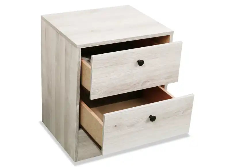 Table de chevet à 2 tiroirs, 46,7 cm (L) x 56,4 cm (H)