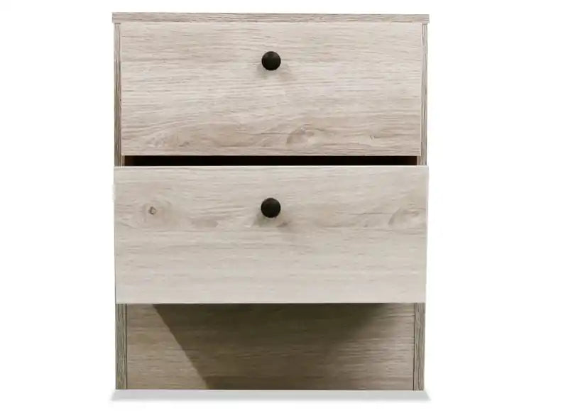 Table de chevet à 2 tiroirs, 46,7 cm (L) x 56,4 cm (H)