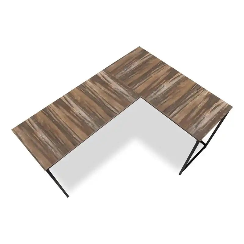 Bureau d'angle en L de 58,25 po