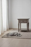 Lancaster 20 Traditional End Table with Storage and Shelf - Grey and Bronze Pine