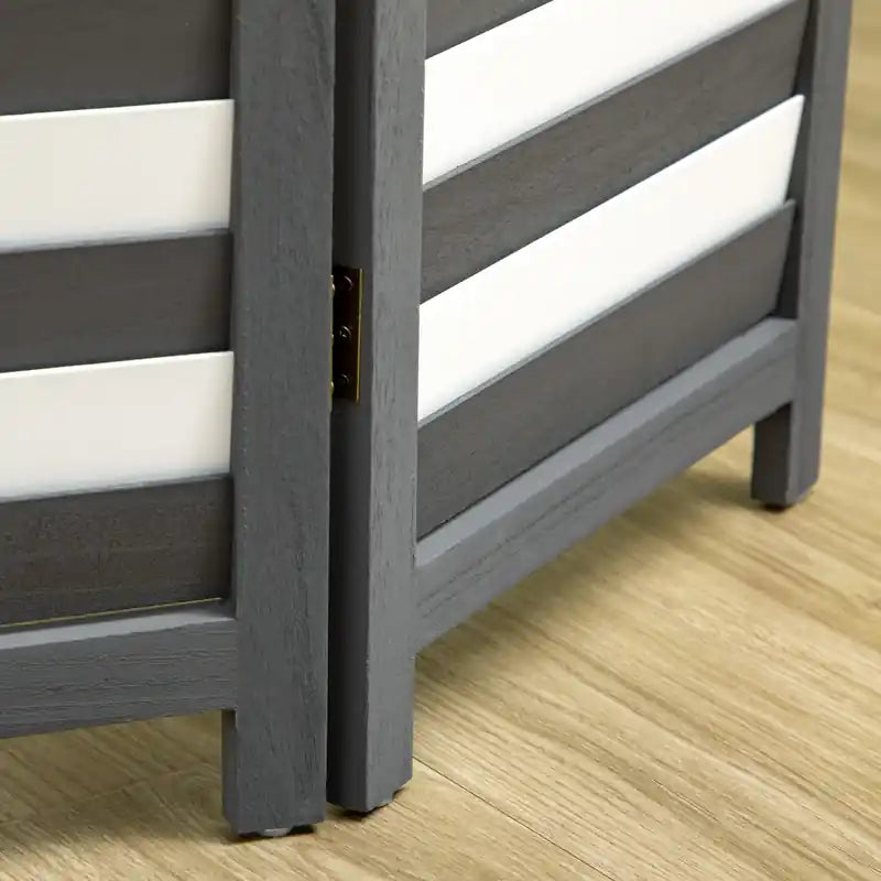 Séparateur de pièce pliable à 4 panneaux, paravent à persiennes pour l'intimité