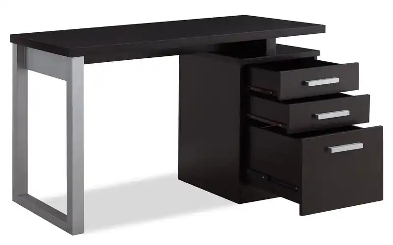 Bureau réversible avec rangement 47 pouces