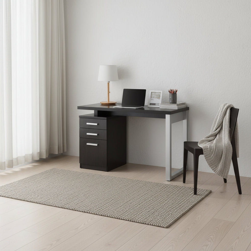 Bureau réversible avec rangement 47 pouces