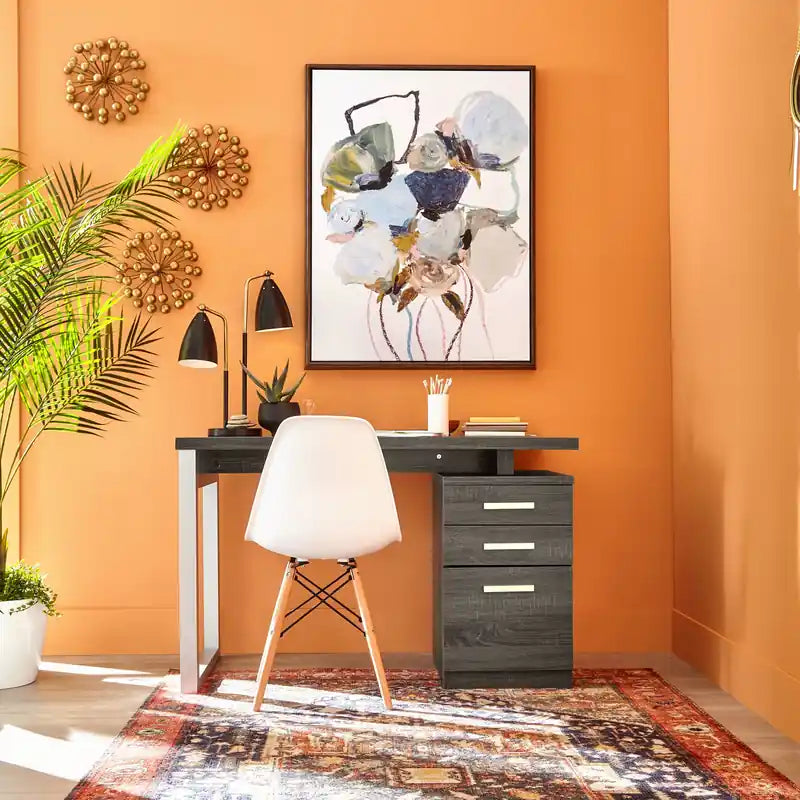 Bureau réversible avec rangement 47 pouces