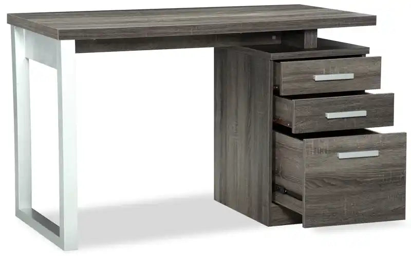 Bureau réversible avec rangement 47 pouces