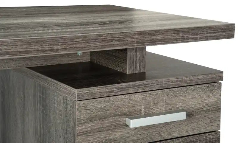 Bureau réversible avec rangement 47 pouces
