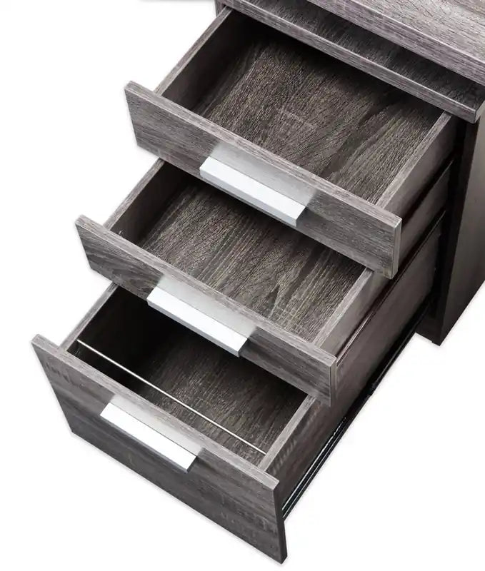 Bureau réversible avec rangement 47 pouces