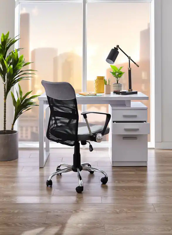 Bureau réversible avec rangement 47 pouces
