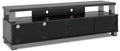 Bromley 75 Modern TV Stand with Storage and Cable Management for TVs up to 85- Black with Glass