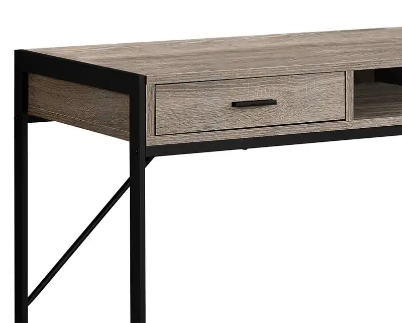 Bureau de 48 po avec 2 tiroirs et compartiment de rangement